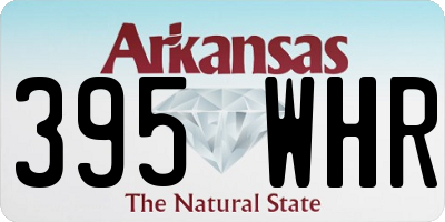 AR license plate 395WHR