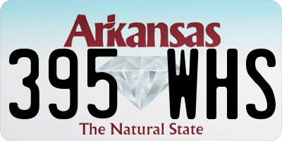 AR license plate 395WHS