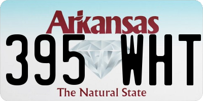 AR license plate 395WHT