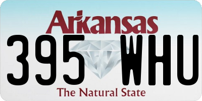 AR license plate 395WHU