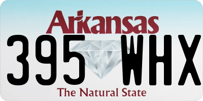 AR license plate 395WHX