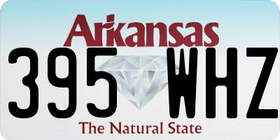 AR license plate 395WHZ