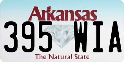 AR license plate 395WIA