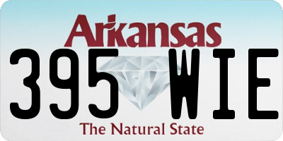 AR license plate 395WIE