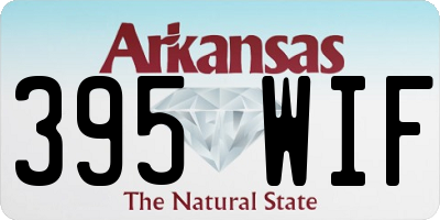 AR license plate 395WIF
