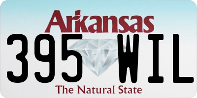 AR license plate 395WIL