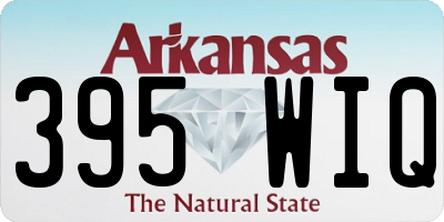 AR license plate 395WIQ