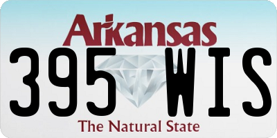 AR license plate 395WIS