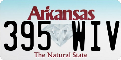 AR license plate 395WIV