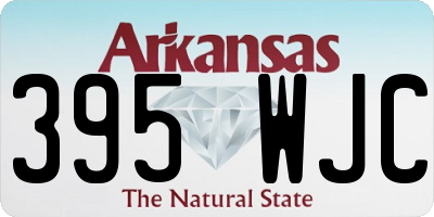AR license plate 395WJC