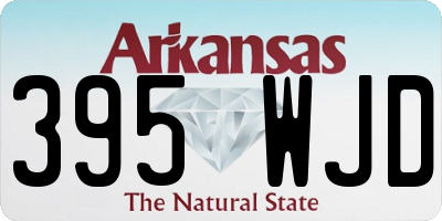 AR license plate 395WJD