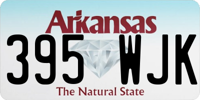 AR license plate 395WJK