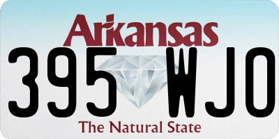 AR license plate 395WJO