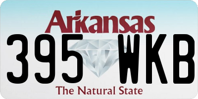 AR license plate 395WKB
