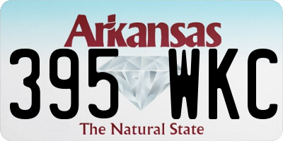 AR license plate 395WKC