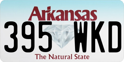AR license plate 395WKD
