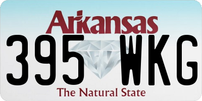 AR license plate 395WKG