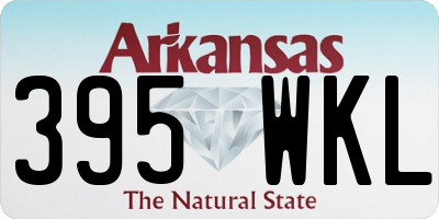AR license plate 395WKL