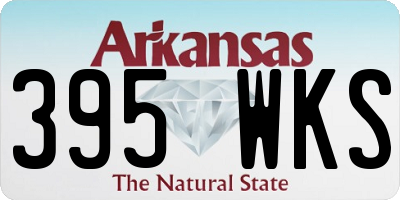 AR license plate 395WKS
