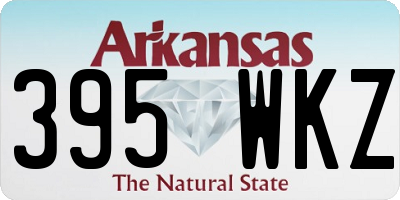 AR license plate 395WKZ