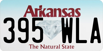 AR license plate 395WLA