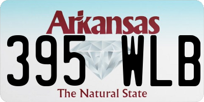 AR license plate 395WLB