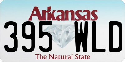 AR license plate 395WLD