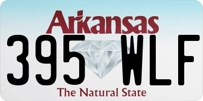 AR license plate 395WLF