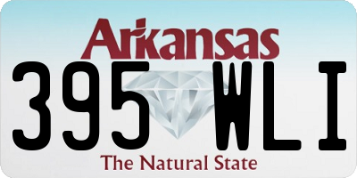 AR license plate 395WLI