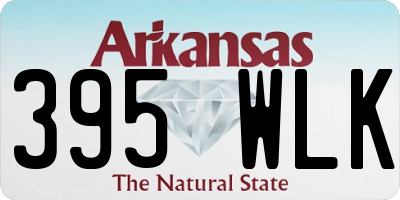AR license plate 395WLK
