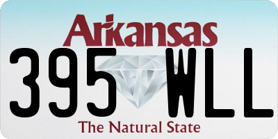 AR license plate 395WLL