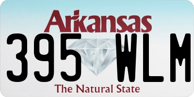 AR license plate 395WLM