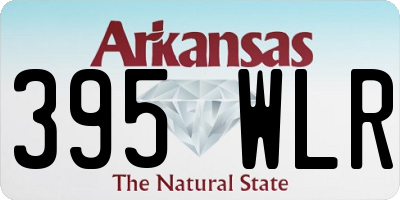 AR license plate 395WLR