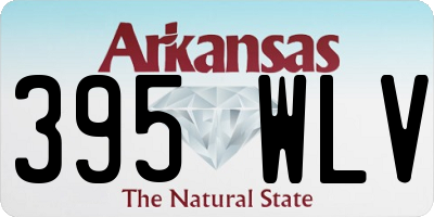 AR license plate 395WLV