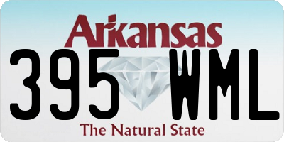 AR license plate 395WML
