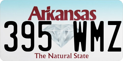 AR license plate 395WMZ