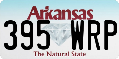 AR license plate 395WRP