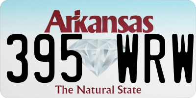 AR license plate 395WRW