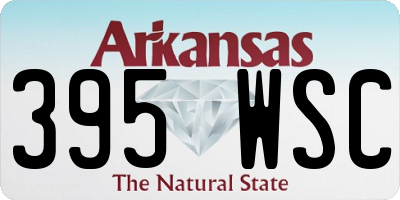 AR license plate 395WSC