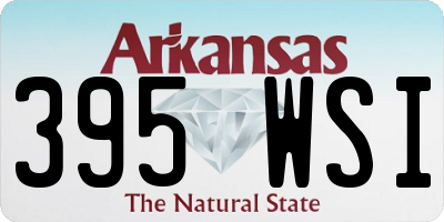 AR license plate 395WSI