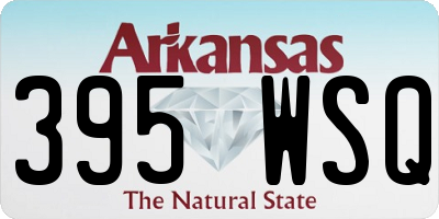 AR license plate 395WSQ