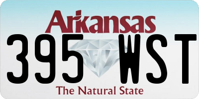 AR license plate 395WST
