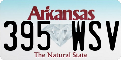 AR license plate 395WSV