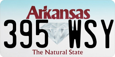 AR license plate 395WSY