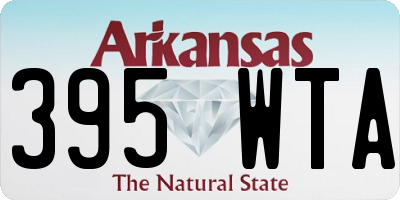 AR license plate 395WTA