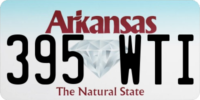 AR license plate 395WTI