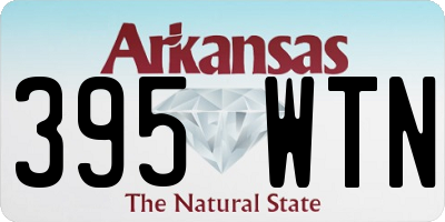 AR license plate 395WTN