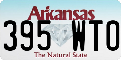 AR license plate 395WTO