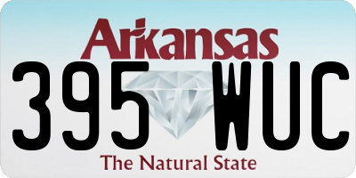 AR license plate 395WUC