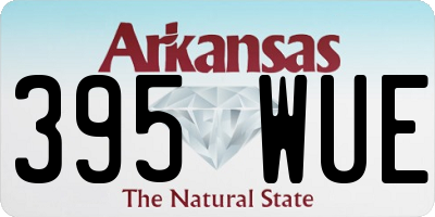 AR license plate 395WUE